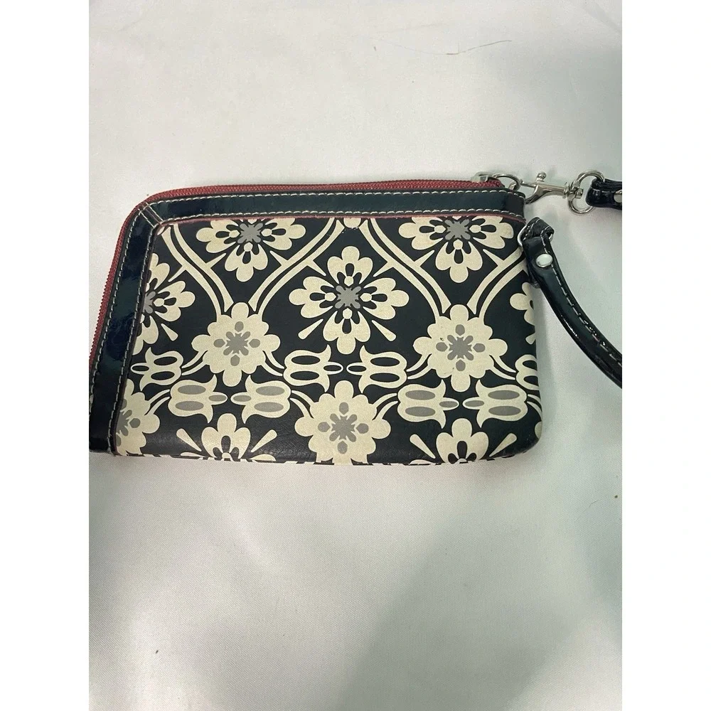 Fossil‎ Key Per Wristlet Canvas Floral Purse